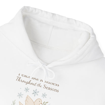 Holiday Peace Dove Hoodie — "I will not mention Thanksgiving Season" Cozy Pullover