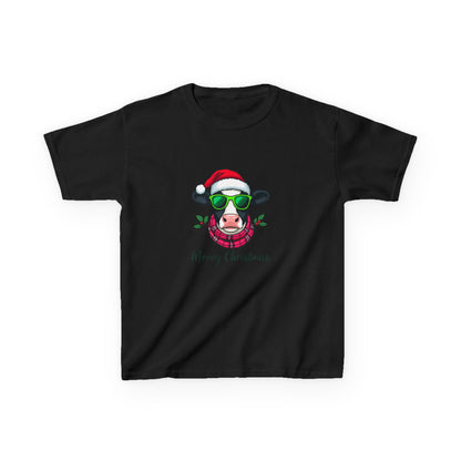 Moovey Christmas Cow Kids Tee - Holiday Fun!