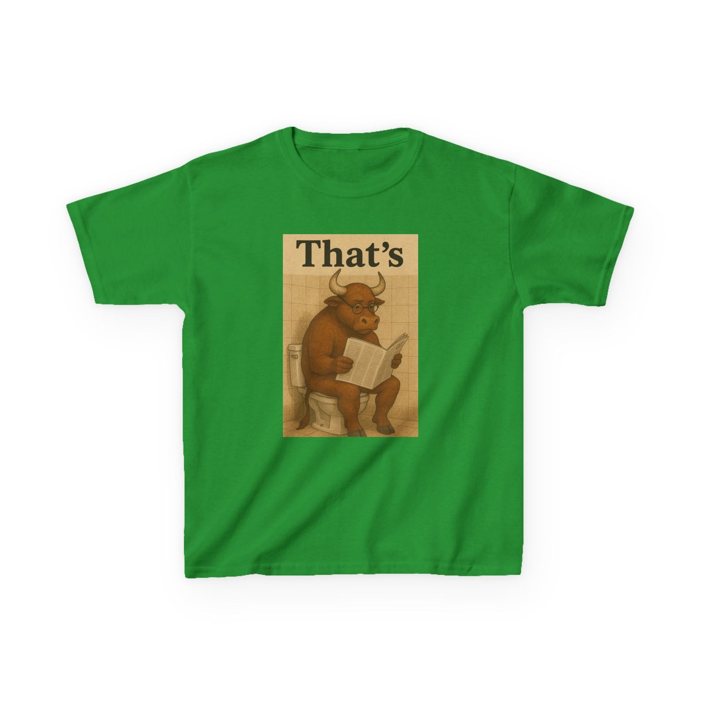 Bull Market Bathroom Break - Funny Kids Tee