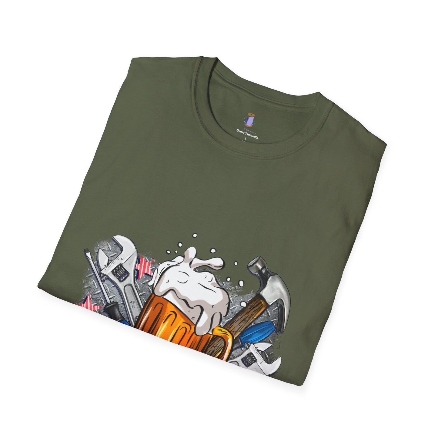 Dad Life Graphic T-Shirt, Unisex Softstyle Tee, Father's Day Gift, Beer Lover Apparel, Casual Weekend Wear, Gifts for Dad