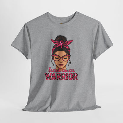 Breast Cancer Warrior Tee, Inspirational T-Shirt for Survivors, Supportive Gift for Cancer Awareness Events, Unisex Cotton Top, [...]