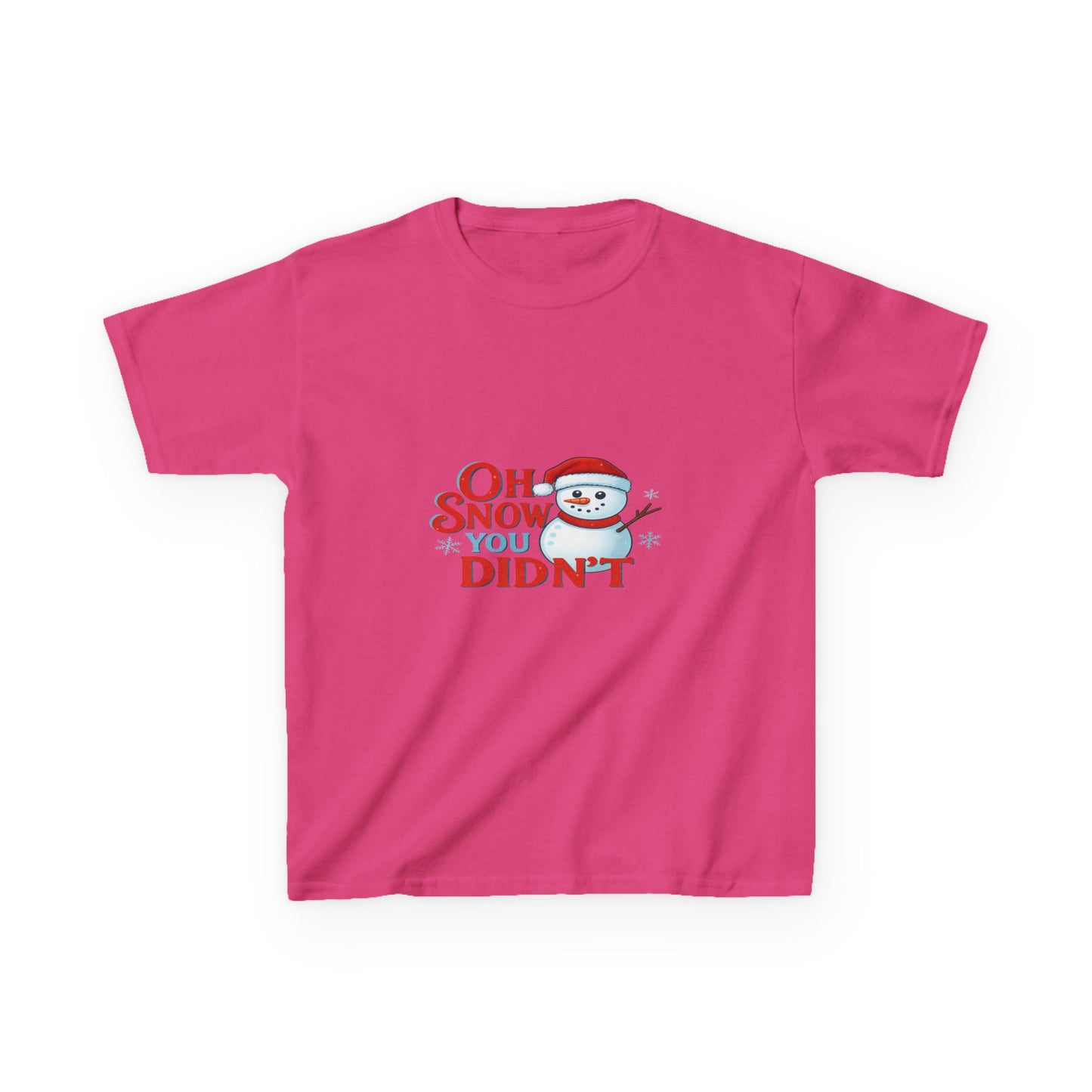 Oh Snow You Didn't! Snowman Dino Christmas Tee