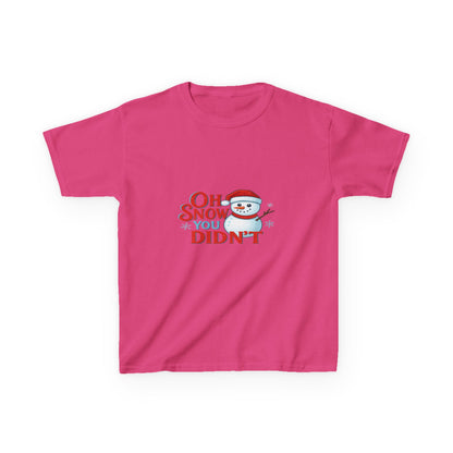 Oh Snow You Didn't! Snowman Dino Christmas Tee