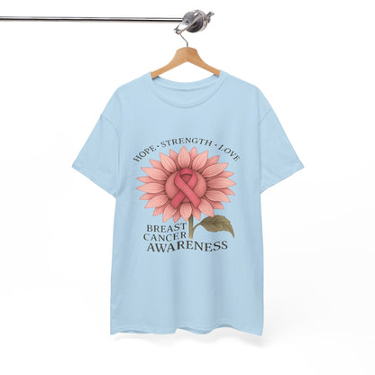 Hope Flower Breast Cancer Awareness Tee