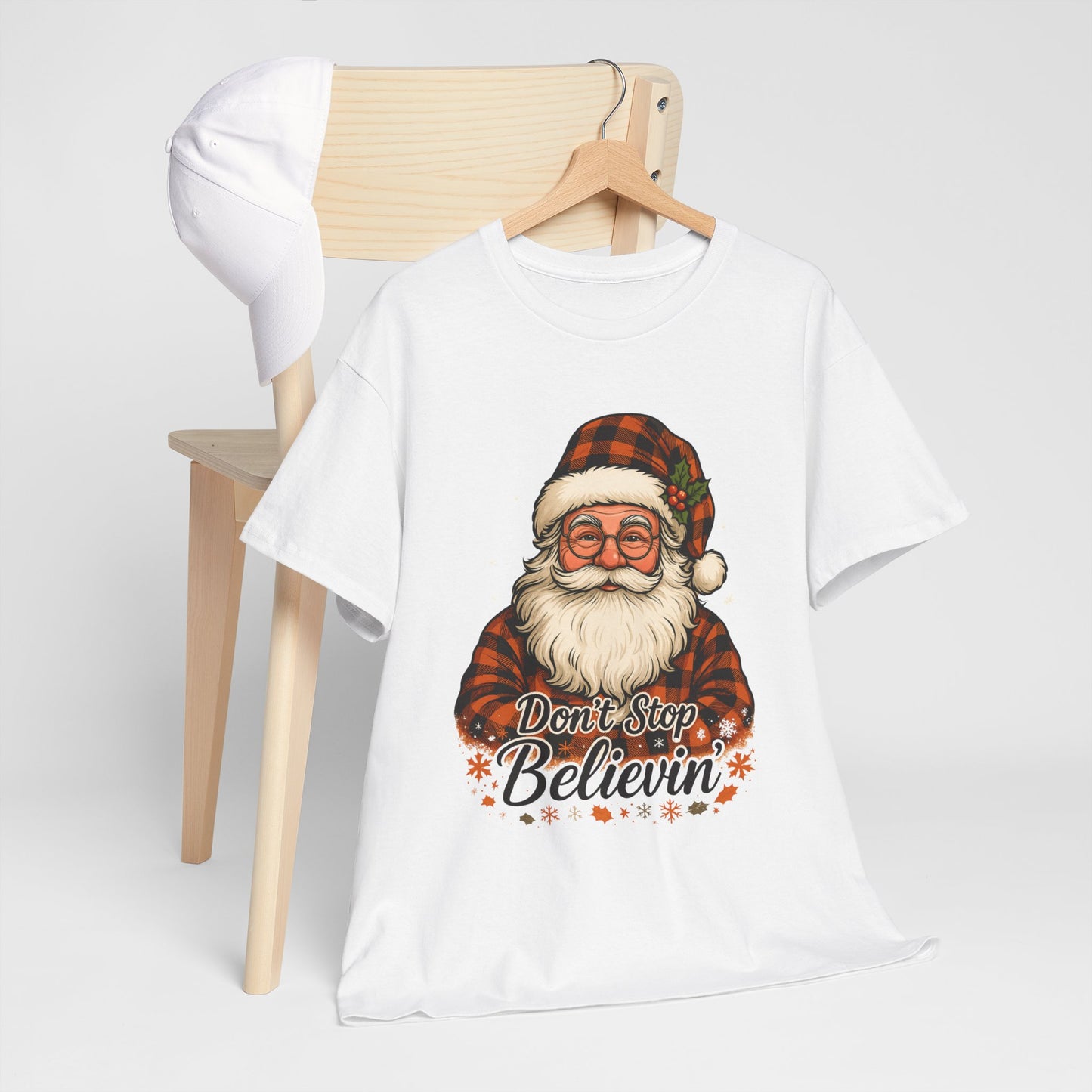 Santa Believes: Don't Stop Believin'  Tee