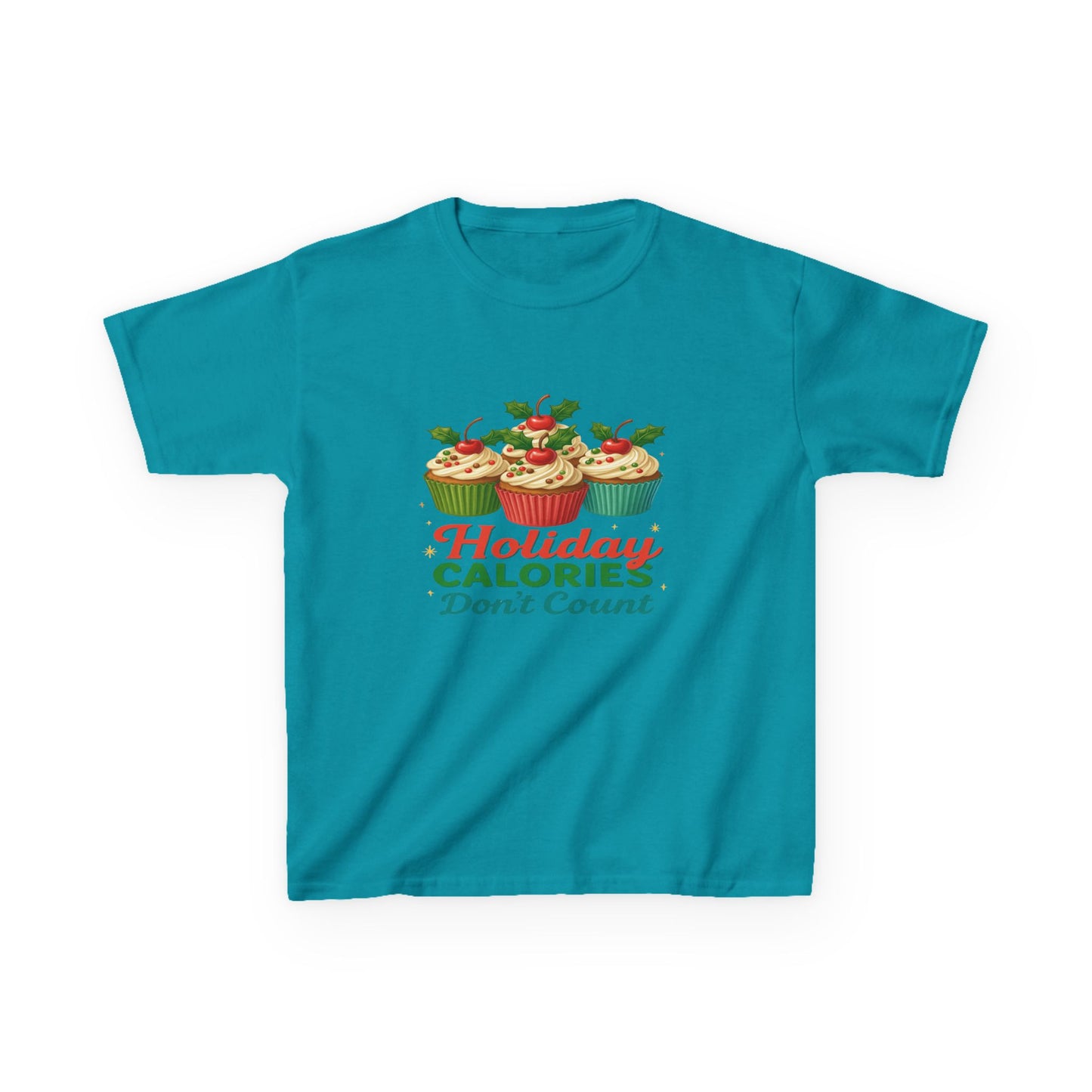 Holiday Calories Don't Count Dino Cupcake Tee