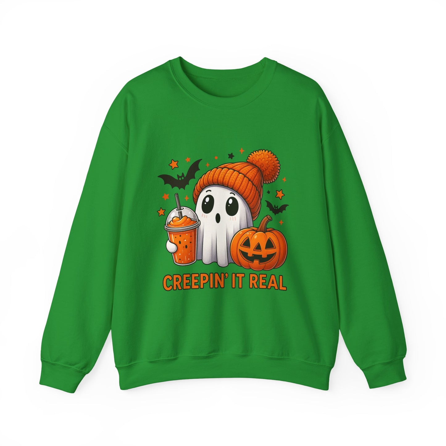 Creepin' It Real Ghost Halloween Sweatshirt
