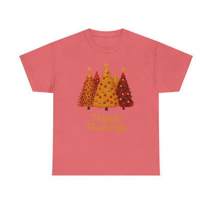 Happy Holidays Christmas Trees Tee