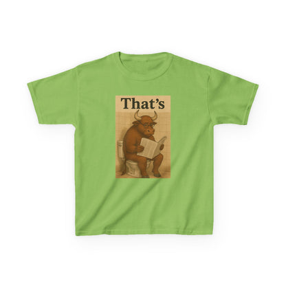 Bull Market Bathroom Break - Funny Kids Tee