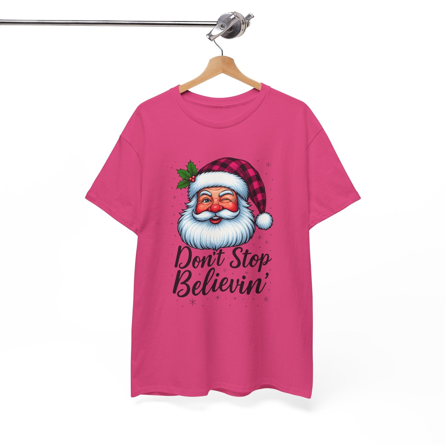 Santa Believin' Pink Holiday Tee
