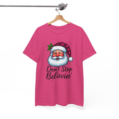 Santa Believin' Pink Holiday Tee