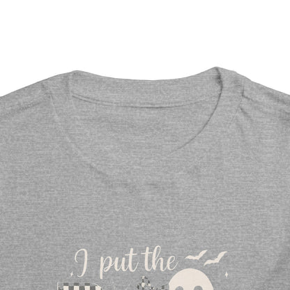 Boujee Halloween Toddler Tee: I Put the B in Boujee