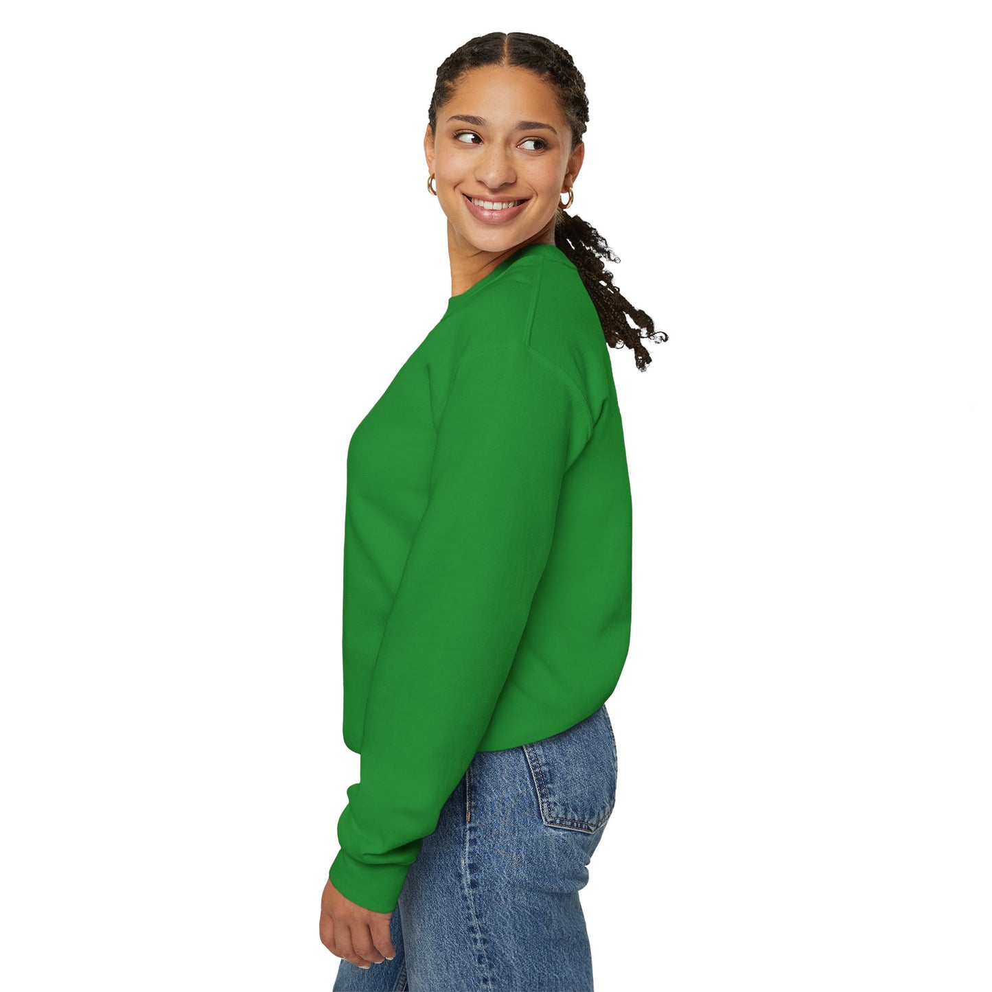 Halloween Cow Calf in Pumpkin Crewneck Sweatshirt