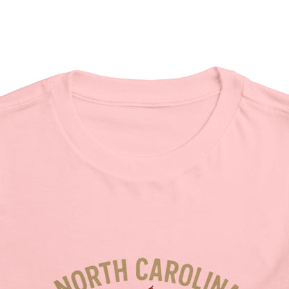 Toddler Tee - NC Cardinal and Dogwood Flower Design