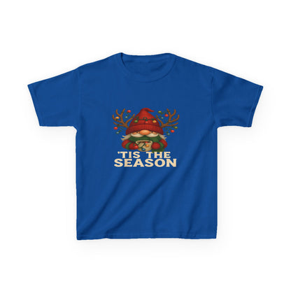 Gnome Dino 'Tis The Season Kids Christmas Tee