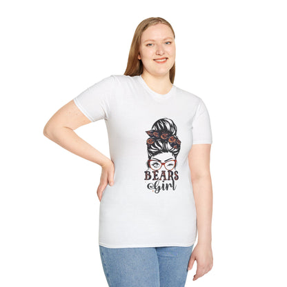 Bears Girl Graphic Tee, Cute Unisex Shirt, Casual Wear, Gift for Her, Funny T-Shirt, Everyday Style, Birthday Gift