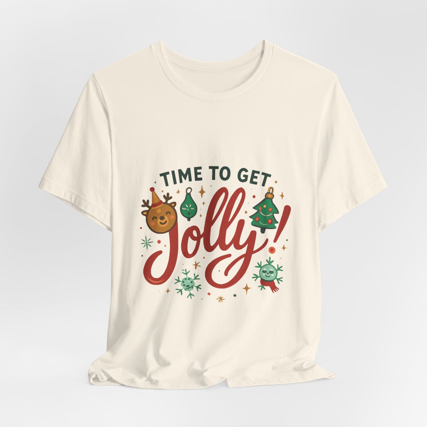 Time to Get Jolly! Christmas Tee — Festive Holiday Graphic T-Shirt