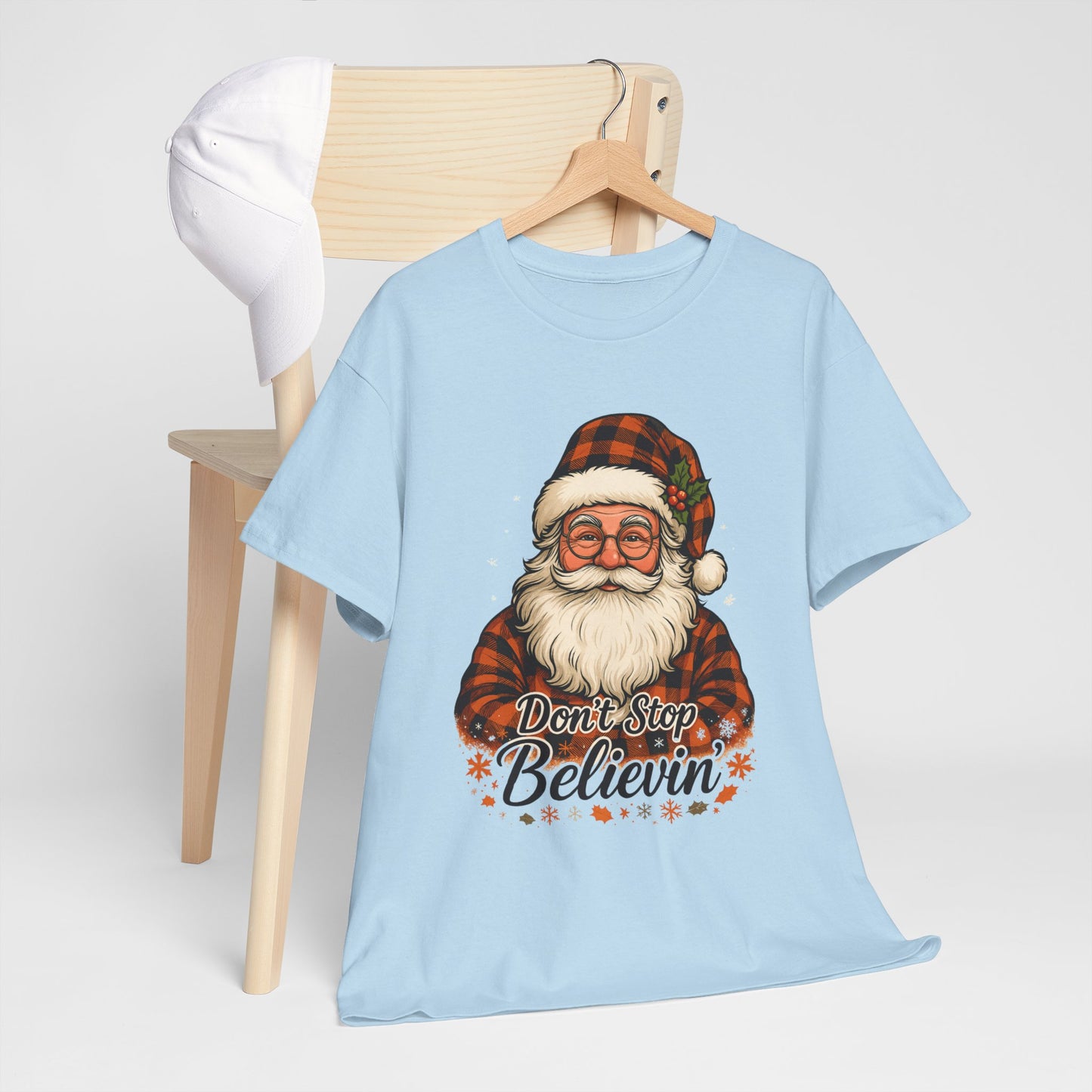 Santa Believes: Don't Stop Believin'  Tee
