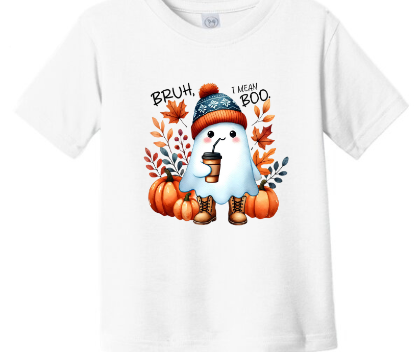 Bruh, I Mean Boo Halloween Kid T-Shirt