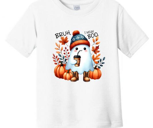 Bruh, I Mean Boo Halloween Kid T-Shirt