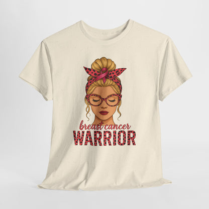 Camiseta de guerrera contra el cáncer de mama - Apoyo del lazo rosa