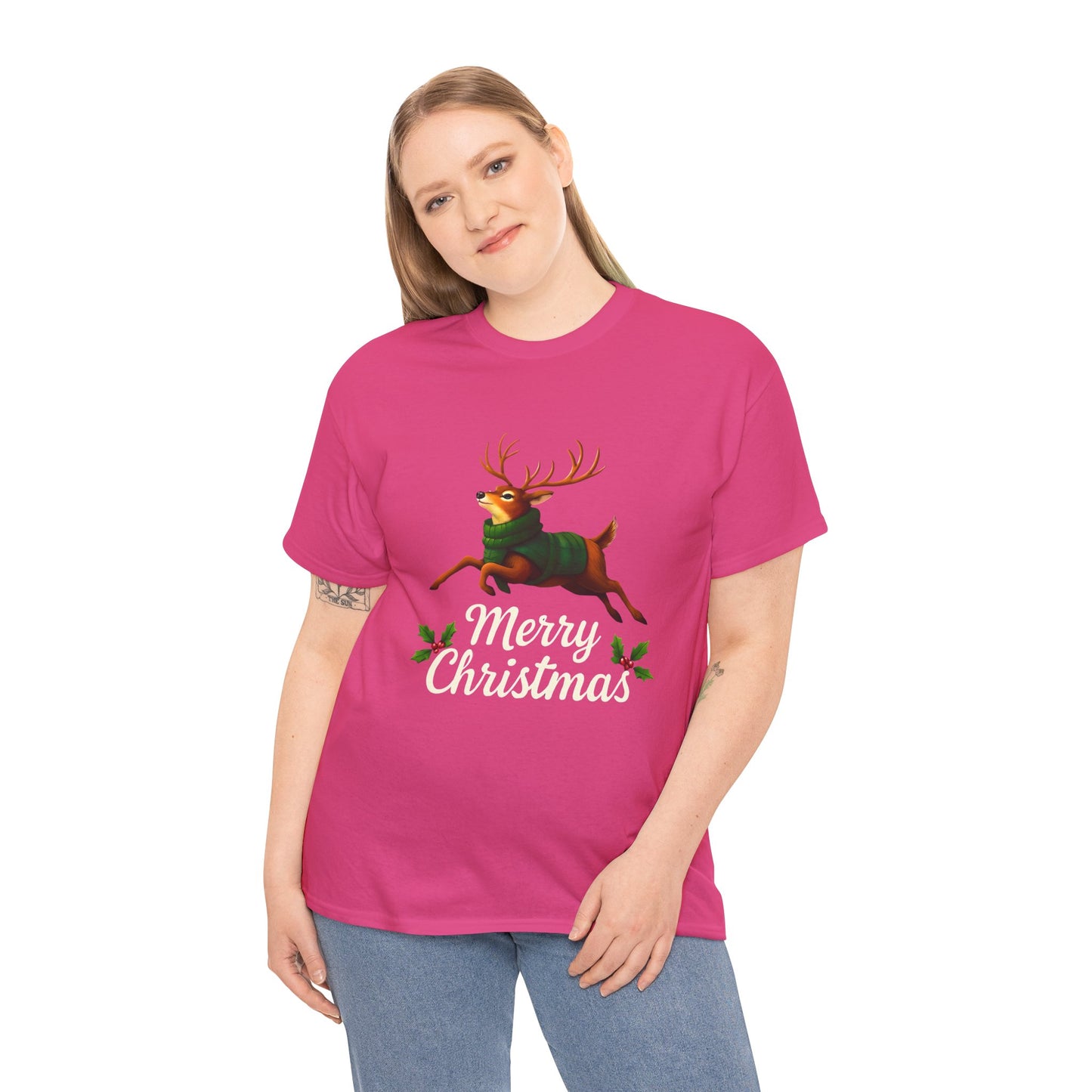 Merry Christmas Reindeer Tee
