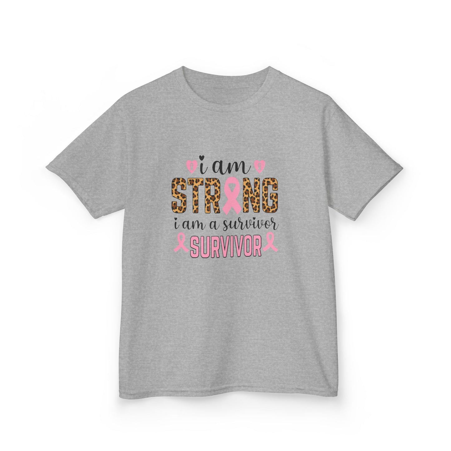 Breast Cancer Awareness Dinosaur Tee - I Am Strong Survivor
