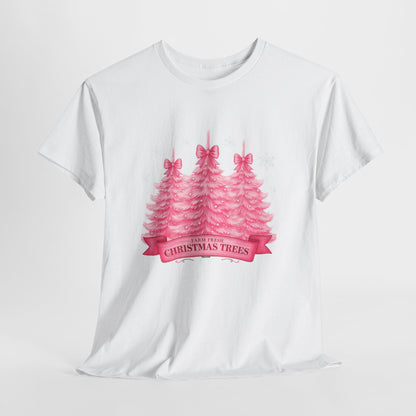 Farm Fresh Pink Christmas Tree Tee