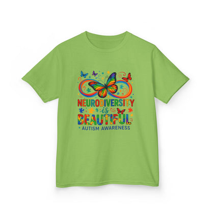 Neurodiversity Butterfly Tee - Autism Awareness Kids Shirt