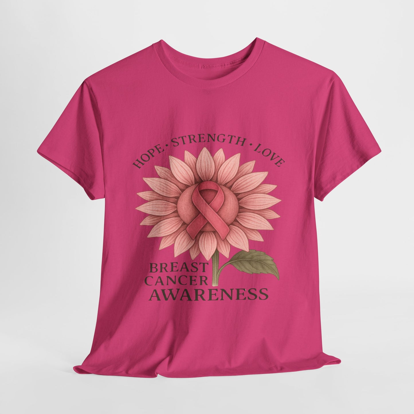 Hope Flower Breast Cancer Awareness Tee