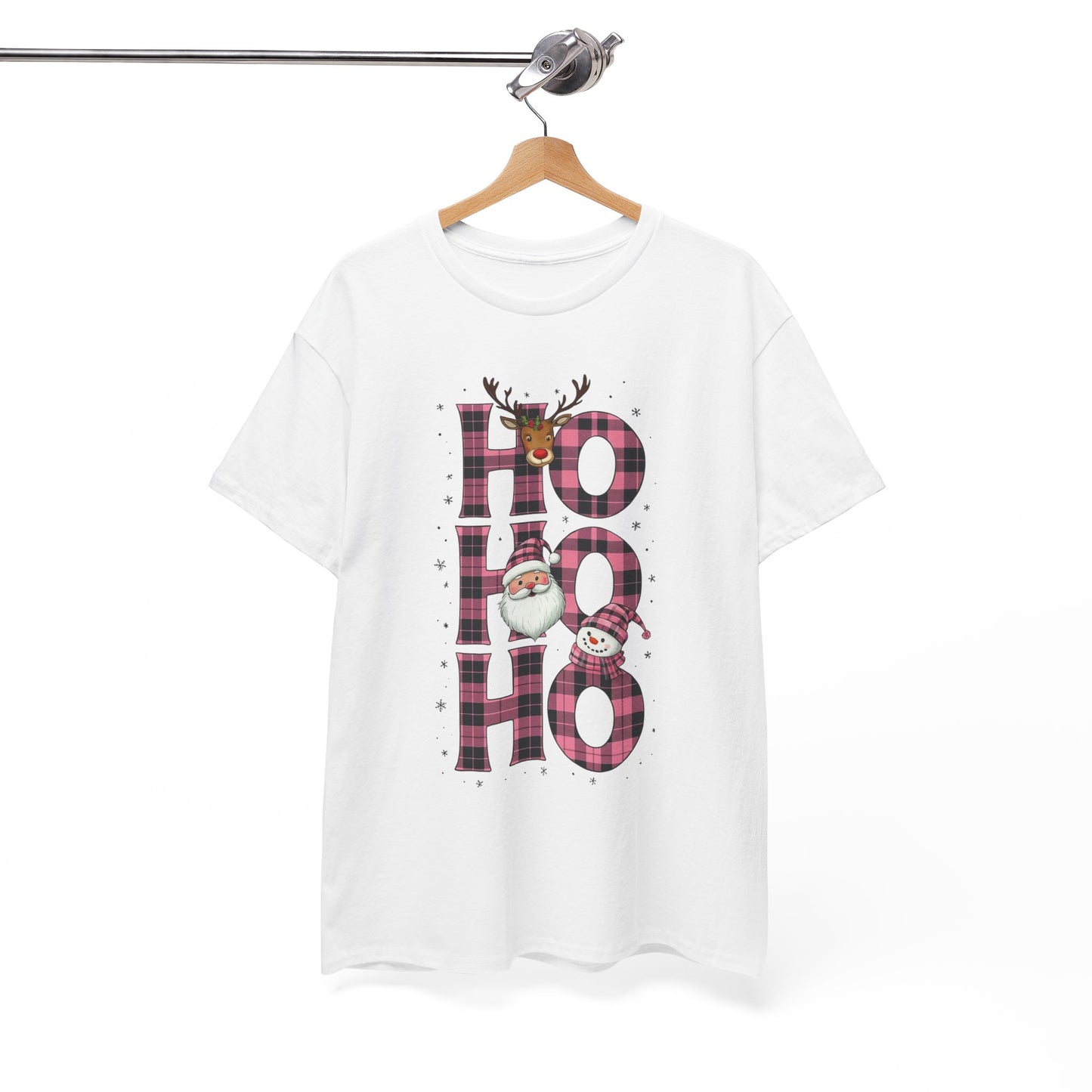 Ho Ho Ho Plaid Holiday Tee