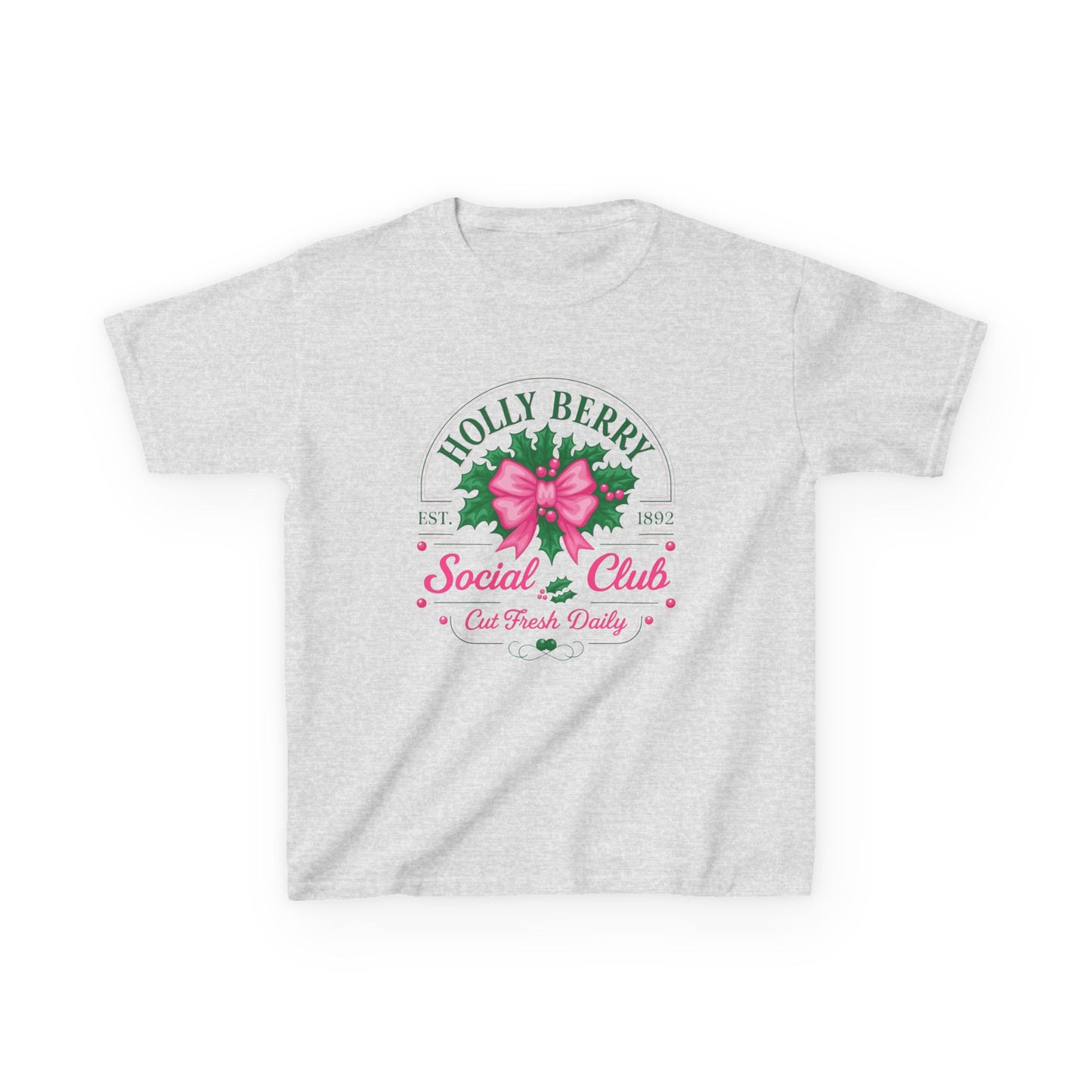 Holly Berry Social Club Dino Kids Christmas Tee