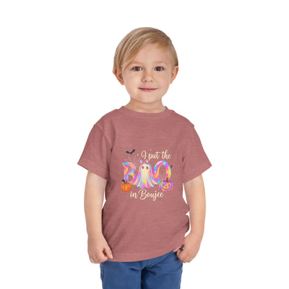 Boo-jee Halloween Toddler Tee - Pastel Rainbow
