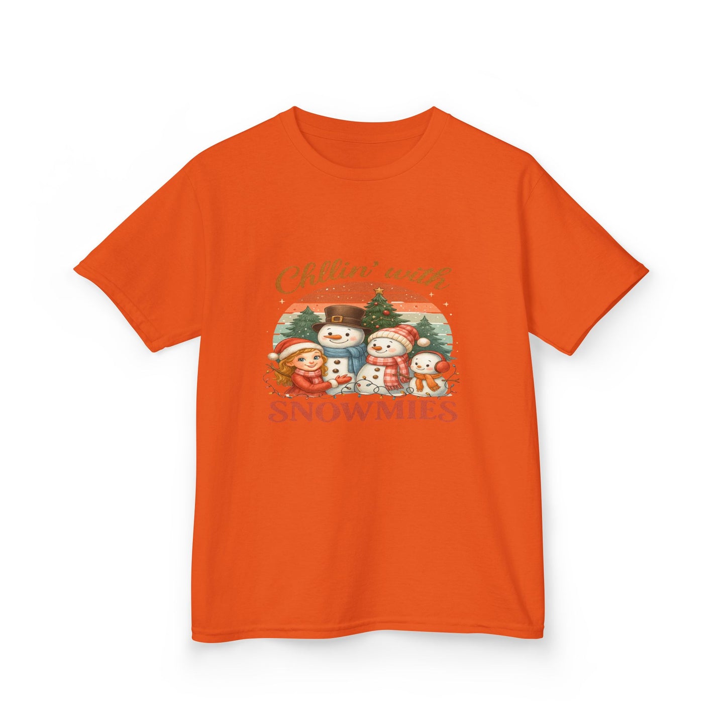 Chillin' with Snowmies Kids Christmas Tee