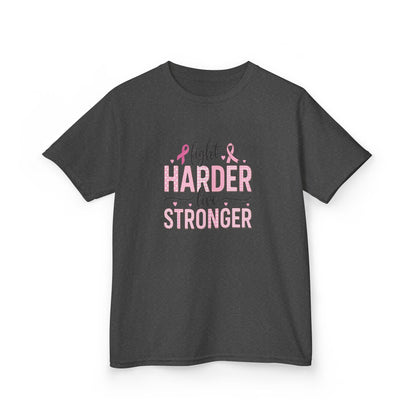 Fight HARDER Live STRONGER - Breast Cancer Awareness Tee
