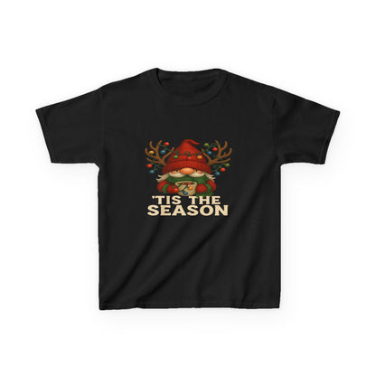 Gnome Dino 'Tis The Season Kids Christmas Tee