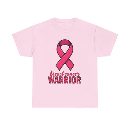 Breast Cancer Warrior Pink Ribbon Tee