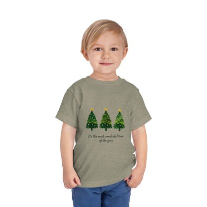 Watercolor Christmas Trees Toddler Tee