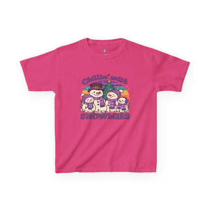 Kids Snowman Tee, Fun Winter T-Shirt, Holiday Gift for Kids, Christmas Apparel, Cute Snowmies Design, Cozy Cotton Tee