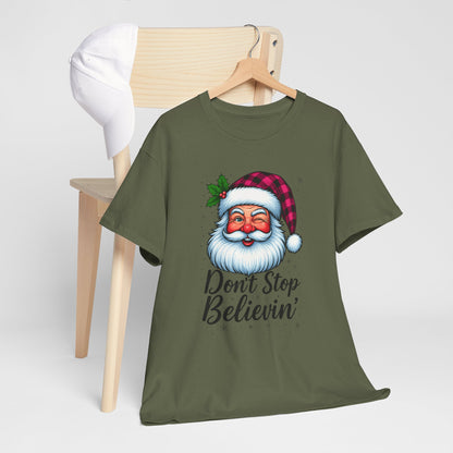 Santa Believin' Pink Holiday Tee