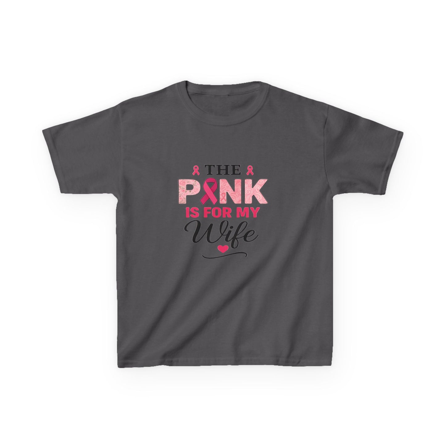 Pink Ribbon Wife Support Tee - Breast Cancer Awareness