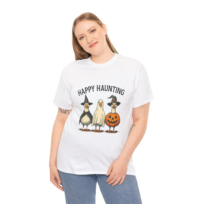 Happy Haunting Geese Halloween Tee