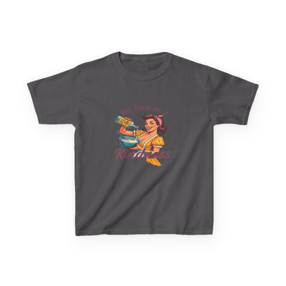 Radioactive Kindness: Funny Xmas Dinosaur Tee for Kids