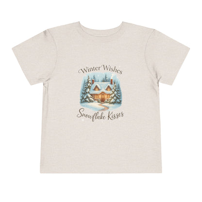 Winter Wishes Cottage Christmas Tee - Toddler Holiday