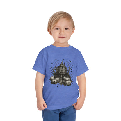 Spooky Halloween House Toddler Christmas Tee