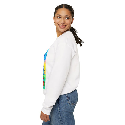 Snowmen Grid Crewneck Sweatshirt - Holiday Cartoon Style
