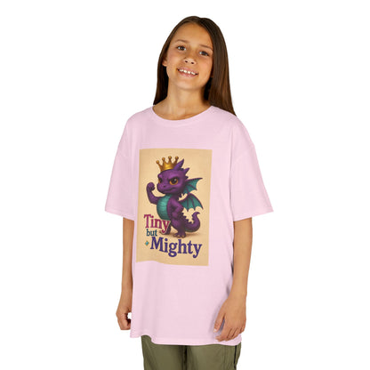 Kids Dragon Tee, Fun Kids T-Shirt, Tiny but Mighty Shirt, Unique Kids Apparel, Gift for Young Adventurers, Cute Dragon Design