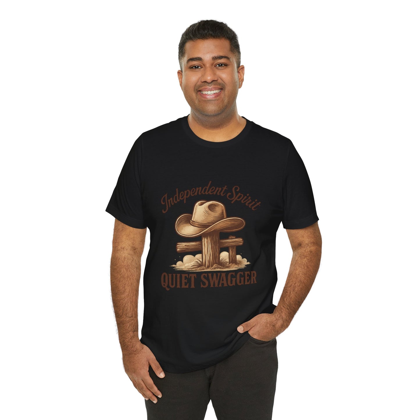 Quiet Swagger Cowboy Tee — Independent Spirit Western T-Shirt