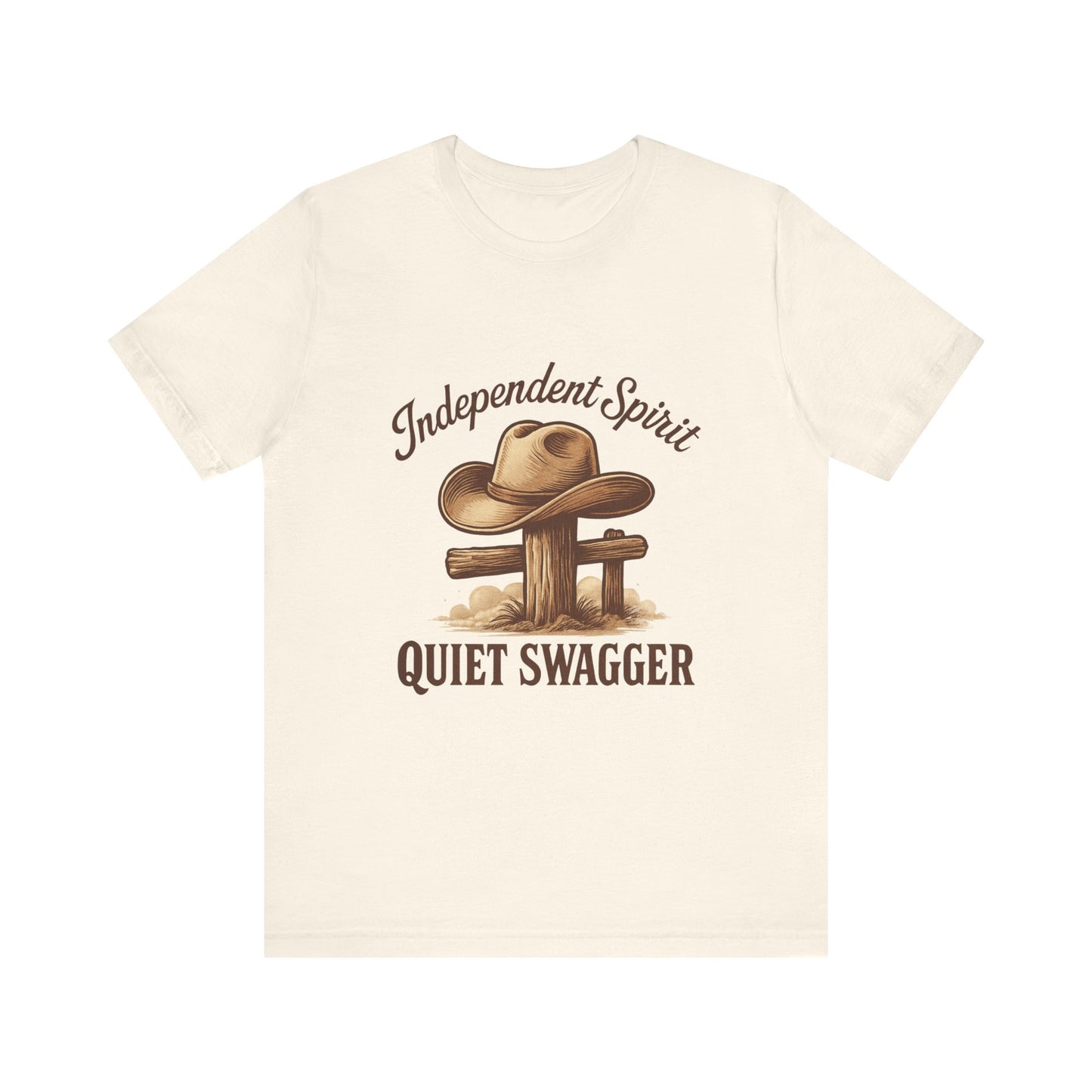 Quiet Swagger Cowboy Tee — Independent Spirit Western T-Shirt