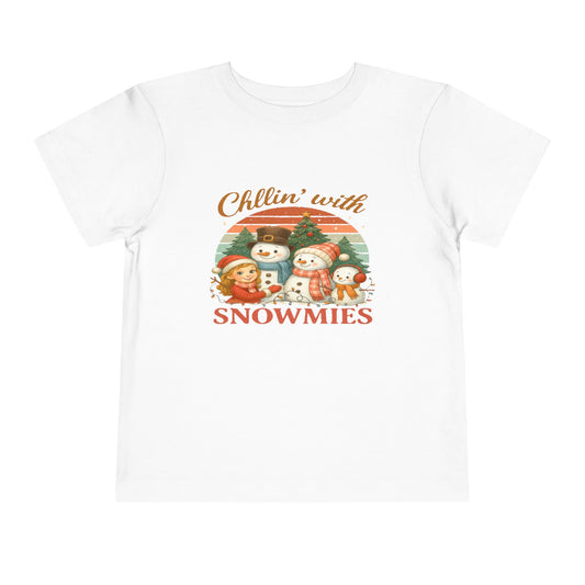 Chillin' with Snowmies Toddler Christmas Tee